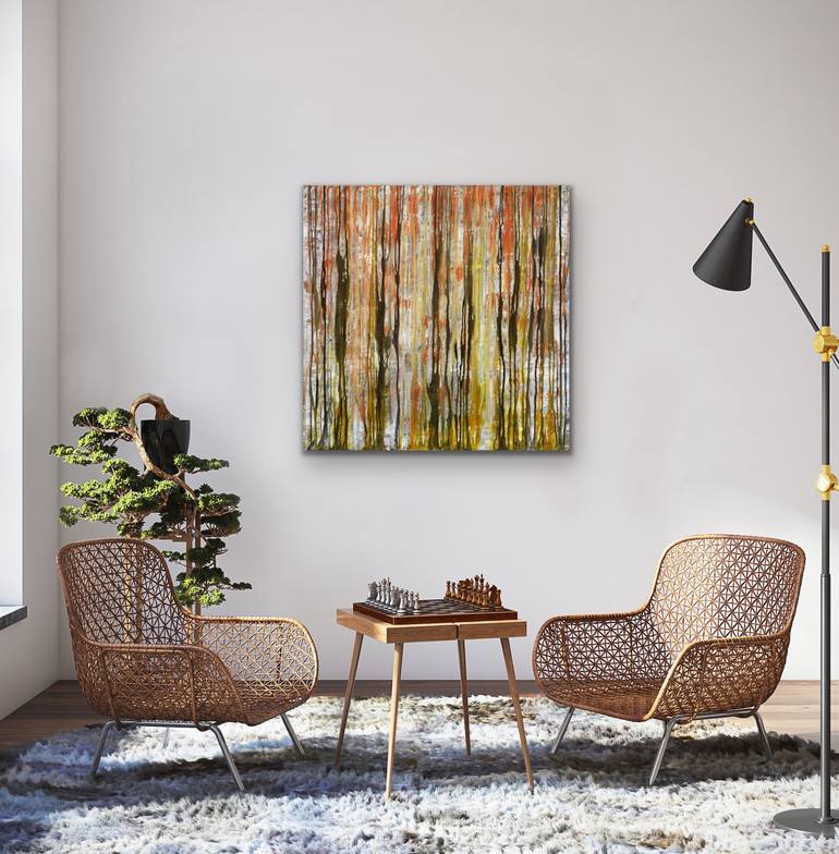 Original Abstract Expressionism Abstract Painting by Maggie Levy