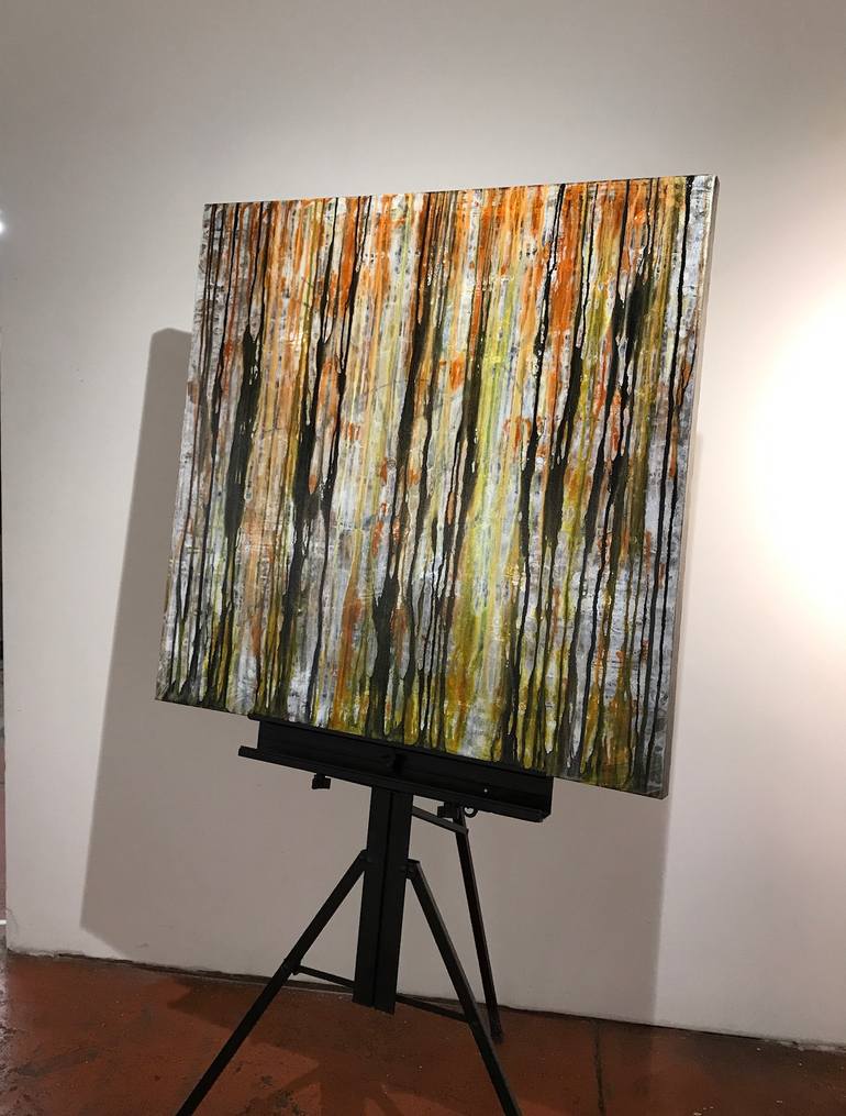 Original Abstract Expressionism Abstract Painting by Maggie Levy