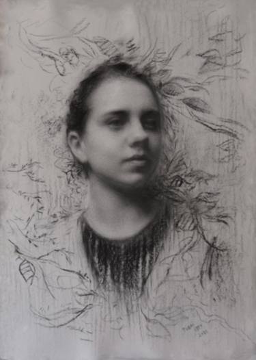 Original Realism Women Drawings by T istvan