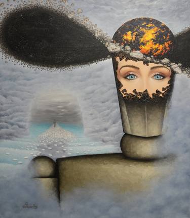 Original Surrealism Abstract Paintings by Michael Sismanidis