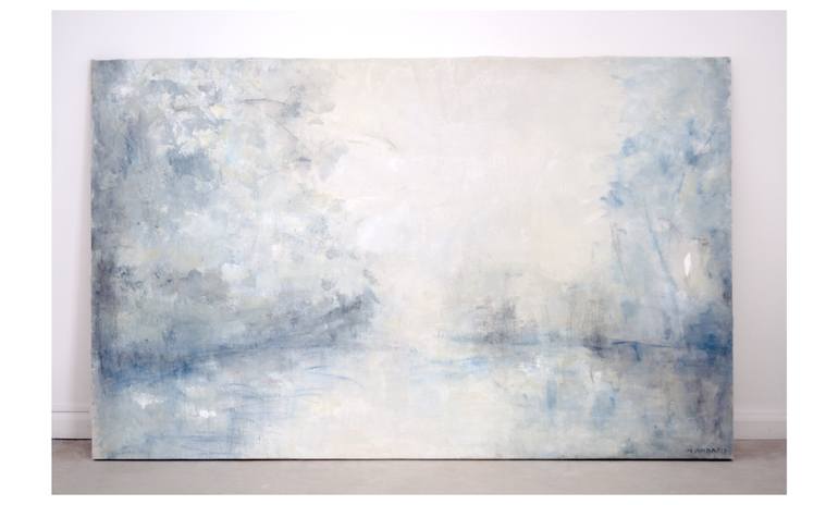 Original Abstract Expressionism Landscape Painting by Marcela Ambrois