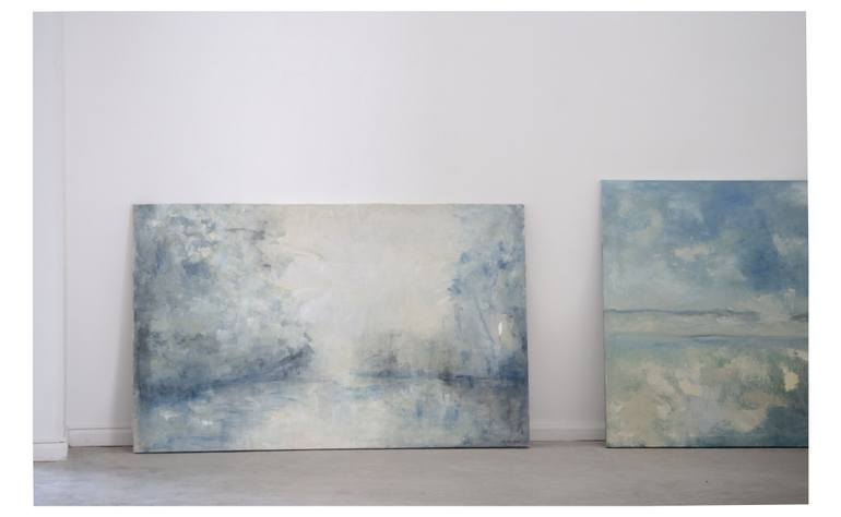 Original Abstract Expressionism Landscape Painting by Marcela Ambrois