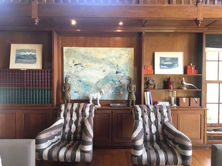 Original Abstract Expressionism Landscape Painting by Marcela Ambrois