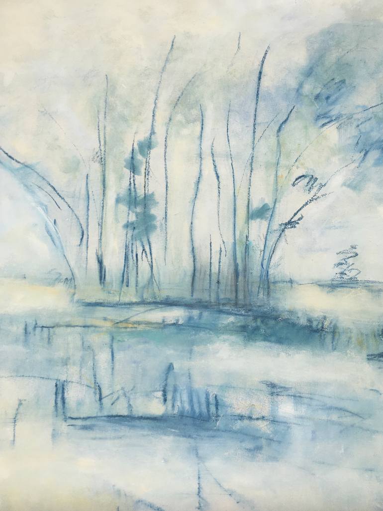 Original Abstract Expressionism Landscape Painting by Marcela Ambrois