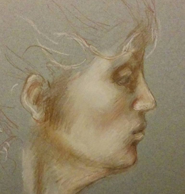 Original Portrait Drawing by Alexandra Connor
