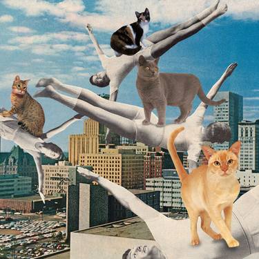 Original Dada Animal Collage by Ranita Love
