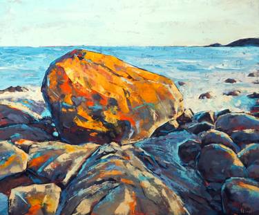 Original Impressionism Seascape Paintings by Yuanyuan Liu