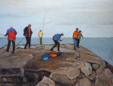 Original Impressionism Seascape Paintings by Yuanyuan Liu