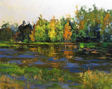 Original Impressionism Landscape Paintings by Yuanyuan Liu