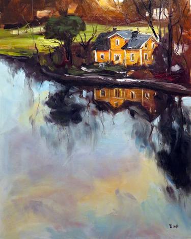 Original Impressionism Landscape Paintings by Yuanyuan Liu