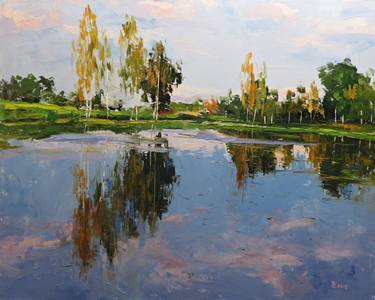 Original Impressionism Landscape Paintings by Yuanyuan Liu