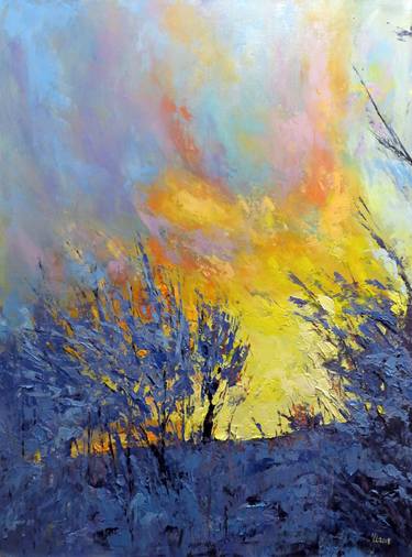 Original Impressionism Landscape Paintings by Yuanyuan Liu