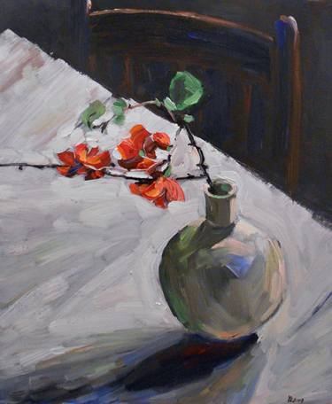 Original Impressionism Still Life Paintings by Yuanyuan Liu