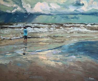 Original Impressionism Seascape Paintings by Yuanyuan Liu