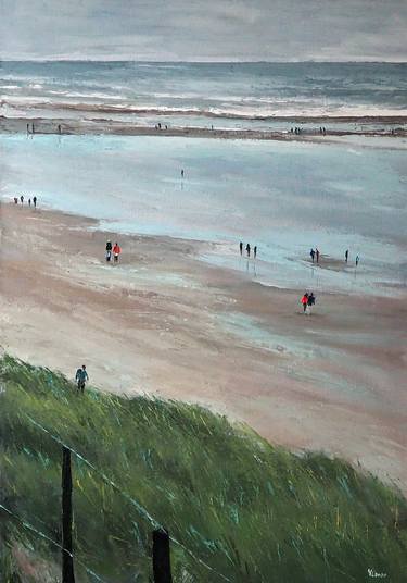 Saatchi Art Artist Yuanyuan Liu; Painting, “Texel beach” #art