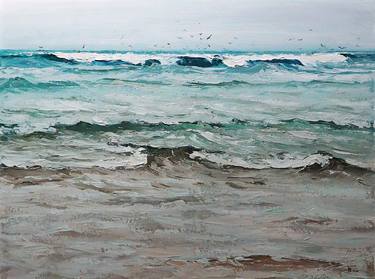 Original Impressionism Seascape Paintings by Yuanyuan Liu