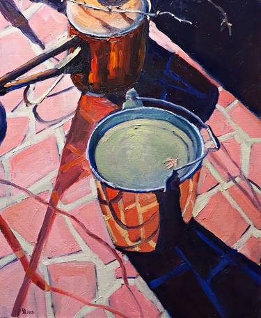 Original Impressionism Still Life Paintings by Yuanyuan Liu