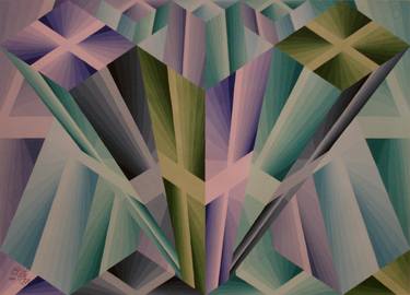 Print of Fine Art Geometric Paintings by Kourosh Govahi