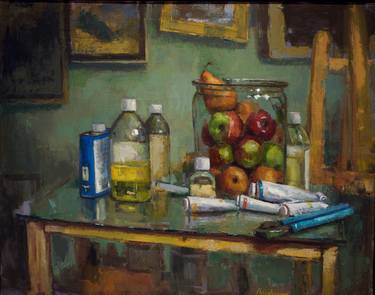 Original Still Life Paintings by Frank Bruckmann