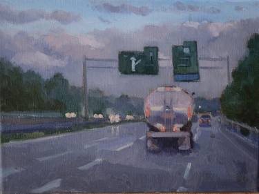 Original Transportation Paintings by Frank Bruckmann