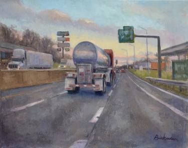 Original Realism Transportation Paintings by Frank Bruckmann