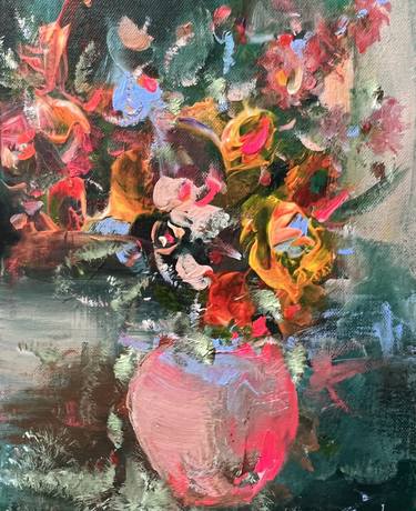 Original Abstract Expressionism Still Life Paintings by Antonia Thompson