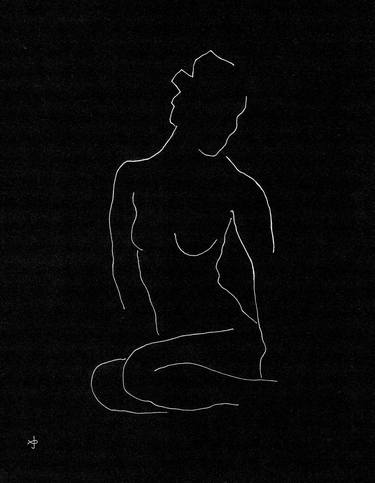 Original Minimalism Nude Drawings by David Jones