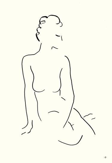 Original Modern Nude Drawings by David Jones