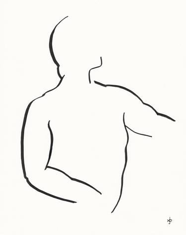 Original Minimalism Men Drawings by David Jones