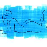 Blue Rest #01 by David Jones