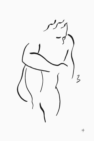 Print of Figurative Nude Drawings by David Jones