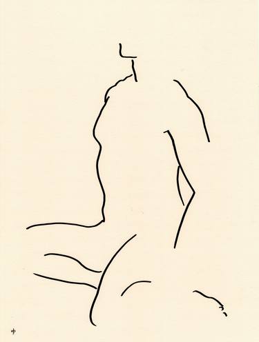 Original Minimalism Men Drawings by David Jones