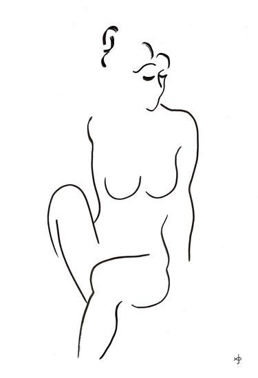 Original Figurative Nude Drawings by David Jones
