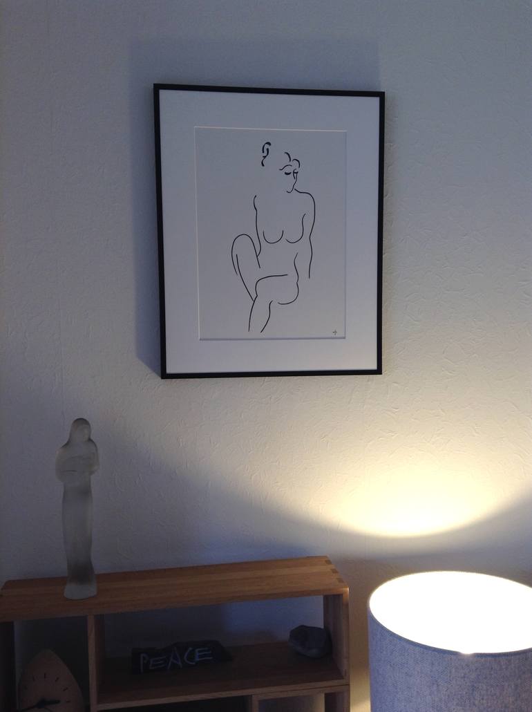 Original Nude Drawing by David Jones