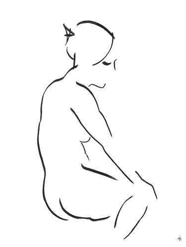 Original Figurative Nude Drawings by David Jones