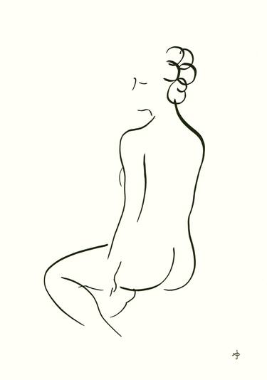 Print of Modern Nude Drawings by David Jones