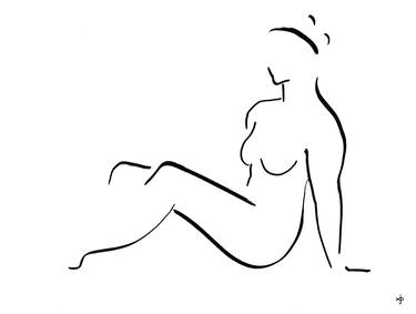 Original Abstract Nude Drawings by David Jones