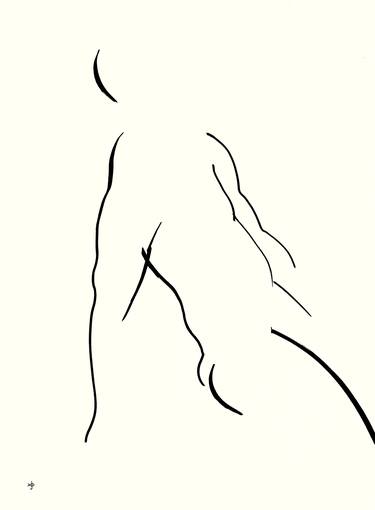 Original Minimalism Nude Drawings by David Jones