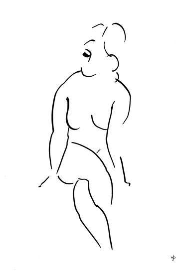 Original Figurative Nude Drawings by David Jones