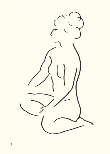 Print of Figurative Women Drawings by David Jones