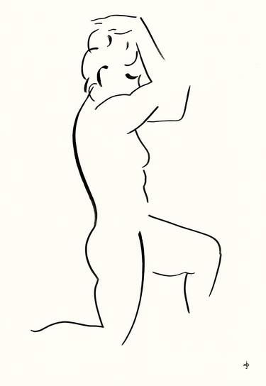 Print of Minimalism Women Drawings by David Jones