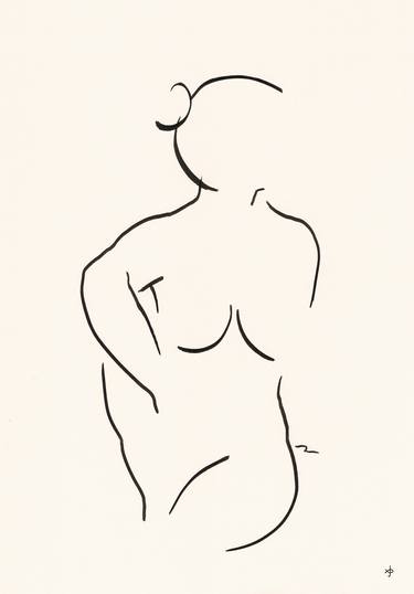 Print of Minimalism Women Drawings by David Jones