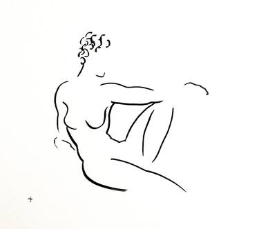 Print of Women Drawings by David Jones