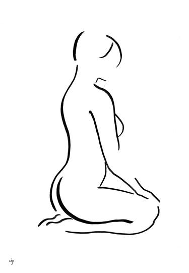 Original Figurative Nude Drawings by David Jones