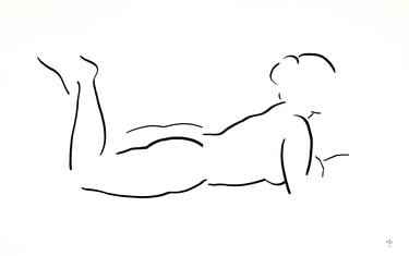Original Minimalism Nude Drawings by David Jones