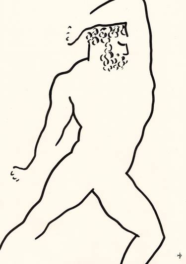 Original Minimalism Classical mythology Drawings by David Jones