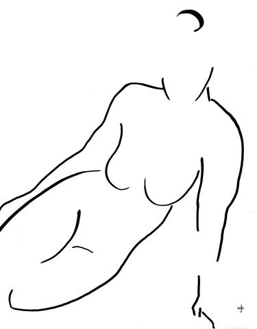 Original Figurative Nude Drawings by David Jones