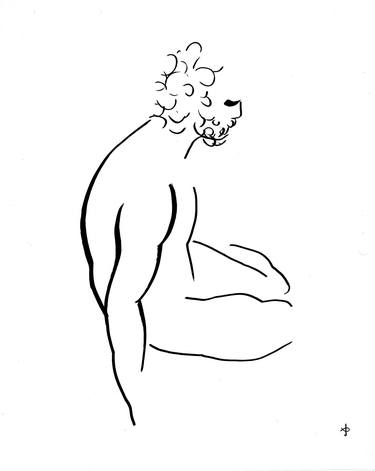 Original Minimalism Men Drawings by David Jones