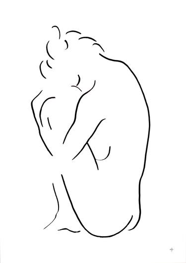 Original Figurative Nude Drawings by David Jones