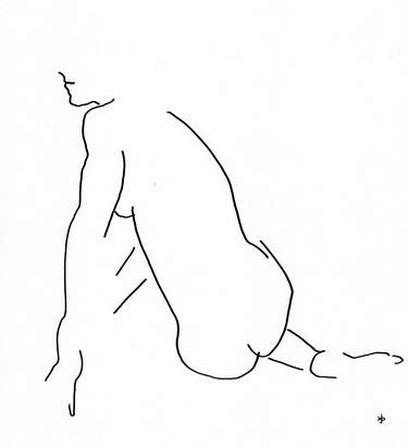 Original Minimalism Women Drawings by David Jones
